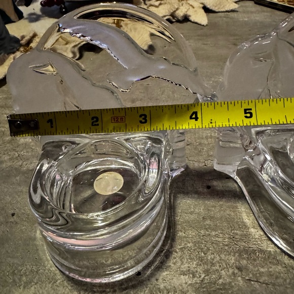 PartyLite Clear Seagull Tealight Candle Holder Set Of 2 P0510 Retired - Picture 4 of 11